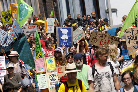 'Ende Gelände' Demonstration in Hochneukirch