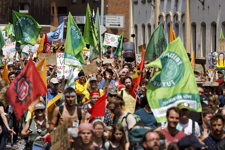 'Ende Gelände' Demonstration in Hochneukirch