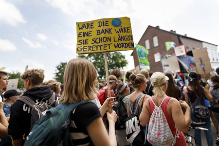 'Ende Gelände' Demonstration in Hochneukirch