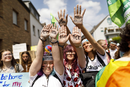'Ende Gelände' Demonstration in Hochneukirch
