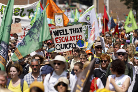 'Ende Gelände' Demonstration in Hochneukirch