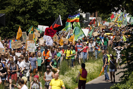 'Ende Gelände' Demonstration in Hochneukirch