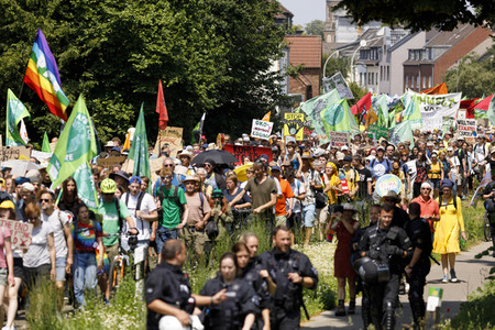 'Ende Gelände' Demonstration in Hochneukirch