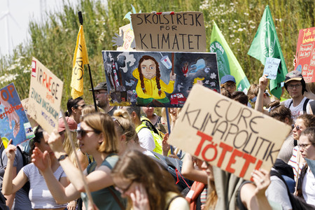 'Ende Gelände' Demonstration in Hochneukirch