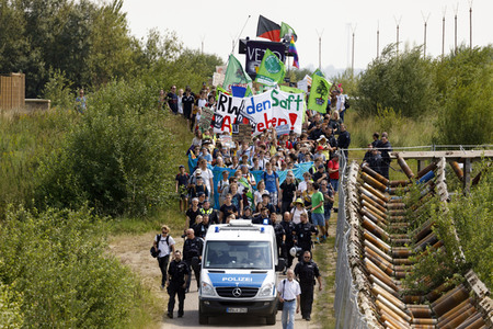 'Ende Gelände' Demonstration in Hochneukirch