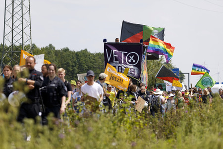 'Ende Gelände' Demonstration in Hochneukirch