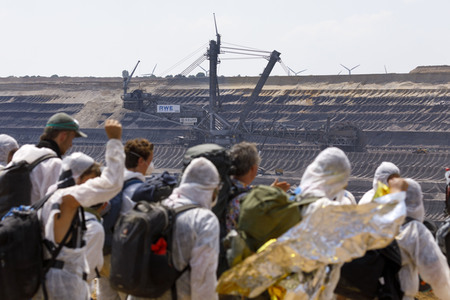'Ende Gelände' Demonstration in Hochneukirch