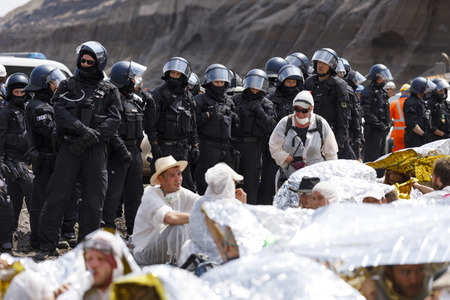 'Ende Gelände' Demonstration in Hochneukirch
