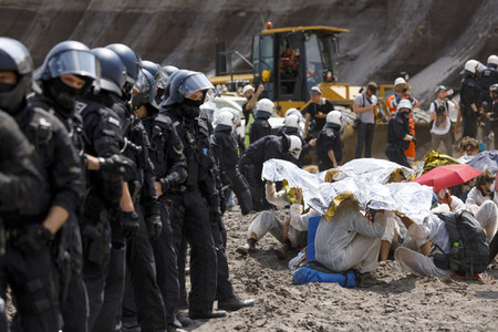 'Ende Gelände' Demonstration in Hochneukirch