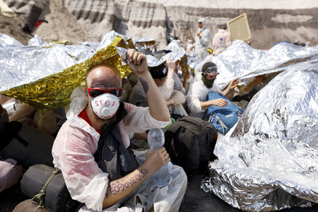'Ende Gelände' Demonstration in Hochneukirch