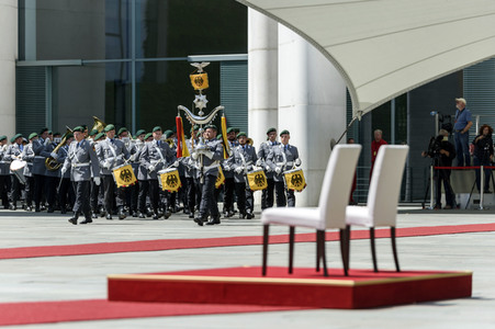Angela Merkel empfängt Mette Frederiksen in Berlin