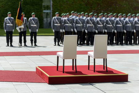 Angela Merkel empfängt Mette Frederiksen in Berlin