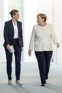 Pressekonferenz mit Angela Merkel und Mette Frederiksen in Berlin