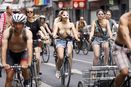Cologne Naked Bike Ride 2019 in Köln
