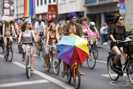 Cologne Naked Bike Ride 2019 in Köln