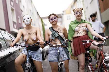 Cologne Naked Bike Ride 2019 in Köln