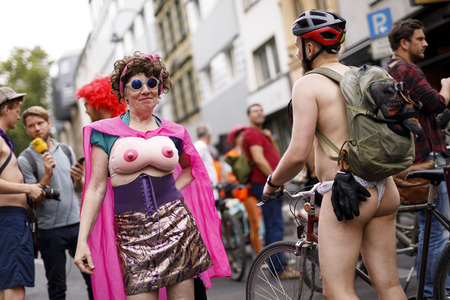 Cologne Naked Bike Ride 2019 in Köln