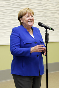 Angela Merkel im Siemens-Werk Görlitz