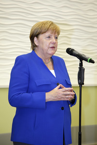 Angela Merkel im Siemens-Werk Görlitz