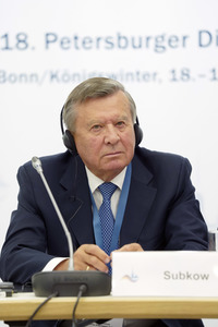 Pressekonferenz zum Petersburger Dialog 2019 in Königswinter