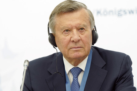 Pressekonferenz zum Petersburger Dialog 2019 in Königswinter