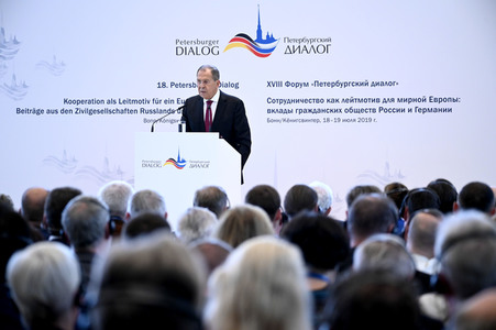 Eröffnung vom Petersburger Dialog 2019 in Königswinter