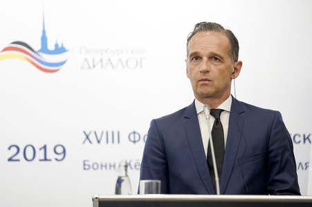 Pressekonferenz mit Heiko Maas und Sergei Lawrow in Königswinter