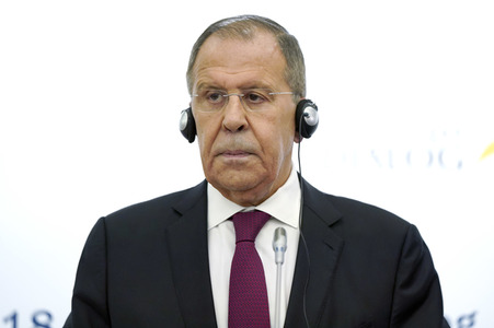 Pressekonferenz mit Heiko Maas und Sergei Lawrow in Königswinter