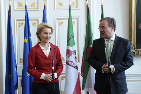 Besuch von Ursula von der Leyen in Aachen