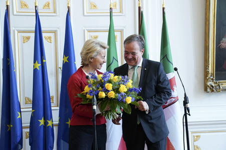Besuch von Ursula von der Leyen in Aachen