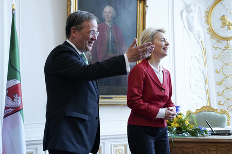 Besuch von Ursula von der Leyen in Aachen