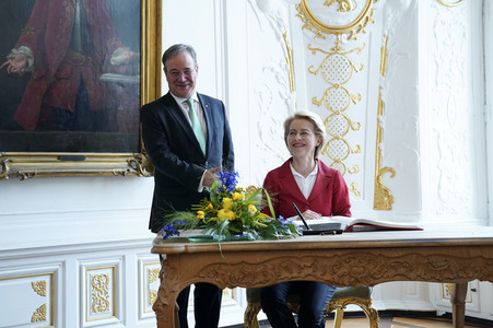 Besuch von Ursula von der Leyen in Aachen