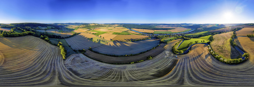 Luftbild Erntezeit bei Brevörde