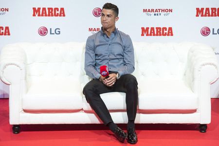Cristiano Ronaldo erhält den Marca Leyenda Award in Madrid