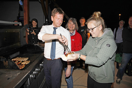 CDU Wahlkampfveranstaltung mit Michael Kretschmer in Ludwigsdorf