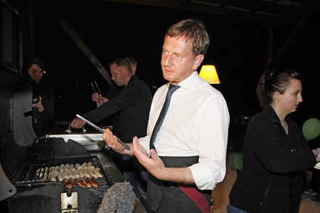 CDU Wahlkampfveranstaltung mit Michael Kretschmer in Ludwigsdorf