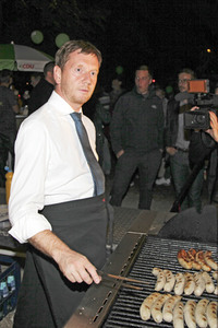 CDU Wahlkampfveranstaltung mit Michael Kretschmer in Ludwigsdorf