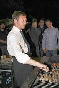 CDU Wahlkampfveranstaltung mit Michael Kretschmer in Ludwigsdorf