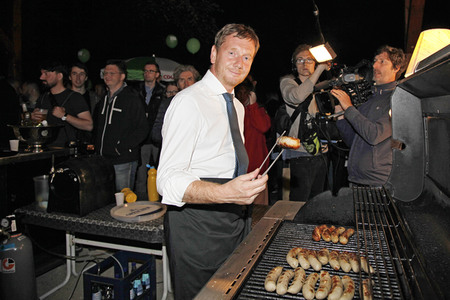 CDU Wahlkampfveranstaltung mit Michael Kretschmer in Ludwigsdorf