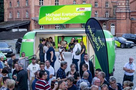 CDU Wahlkampfveranstaltung mit Michael Kretschmer und Wolfgang Lippert in Görlitz