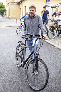 Wahlkampfveranstaltung von Bündnis 90/Die Grünen in Hoyerswerda