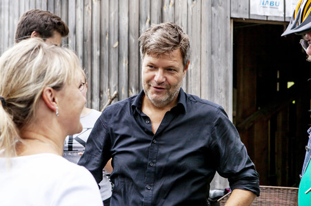 Wahlkampfveranstaltung von Bündnis 90/Die Grünen in Hoyerswerda