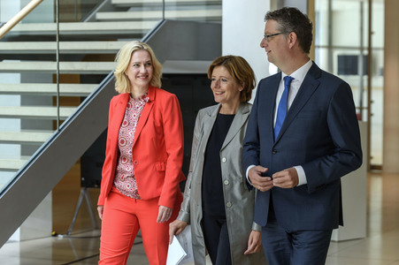 Pressekonferenz der SPD in Berlin