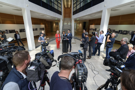 Pressekonferenz der SPD in Berlin