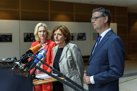 Pressekonferenz der SPD in Berlin