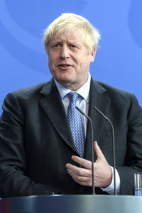 Pressekonferenz von Angela Merkel und Boris Johnson in Berlin