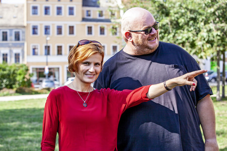 Wahlkampfveranstaltung der Partei Die Linke in Görlitz