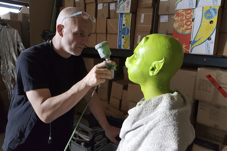 GEEK ART: Kleine grüne Männchen / Little Green Men Bodypainting