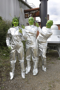 GEEK ART: Kleine grüne Männchen / Little Green Men Bodypainting