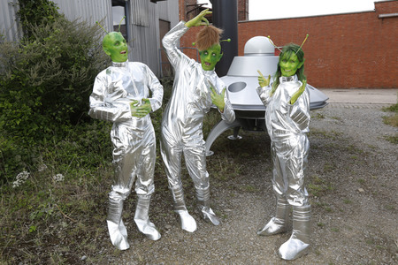 GEEK ART: Kleine grüne Männchen / Little Green Men Bodypainting